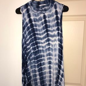 Blue tie dye dress